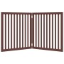 Folding dog gate 2 panels poplar wood brown 160cm by , Dog kennels and fences - Ref: Foro24-352266, Price: 63,71 €, Discount: %