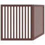 Folding dog gate 2 panels poplar wood brown 160cm by , Dog kennels and fences - Ref: Foro24-352266, Price: 63,71 €, Discount: %