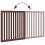 Folding dog gate 2 panels poplar wood brown 160cm by , Dog kennels and fences - Ref: Foro24-352266, Price: 63,71 €, Discount: %