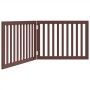 Folding dog gate 2 panels poplar wood brown 160cm by , Dog kennels and fences - Ref: Foro24-352264, Price: 49,60 €, Discount: %