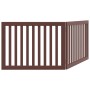 Folding dog gate 2 panels poplar wood brown 160cm by , Dog kennels and fences - Ref: Foro24-352264, Price: 49,60 €, Discount: %