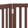 Folding dog gate 2 panels poplar wood brown 160cm by , Dog kennels and fences - Ref: Foro24-352264, Price: 49,60 €, Discount: %