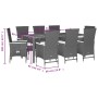 9-piece garden dining set with black synthetic rattan cushions by , Garden sets - Ref: Foro24-3277516, Price: 1,00 €, Discoun...