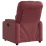 Sillón reclinable de cuero sintético rojo tinto de , Sillones - Ref: Foro24-372507, Precio: 229,60 €, Descuento: %