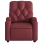 Sillón reclinable de cuero sintético rojo tinto de , Sillones - Ref: Foro24-372507, Precio: 229,60 €, Descuento: %