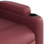 Sillón reclinable de cuero sintético rojo tinto de , Sillones - Ref: Foro24-372507, Precio: 229,60 €, Descuento: %