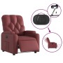 Sillón reclinable eléctrico de cuero sintético rojo tinto de , Sillones - Ref: Foro24-3204762, Precio: 263,14 €, Descuento: %