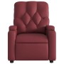 Sillón reclinable eléctrico de cuero sintético rojo tinto de , Sillones - Ref: Foro24-3204762, Precio: 263,14 €, Descuento: %