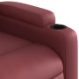 Sillón reclinable eléctrico de cuero sintético rojo tinto de , Sillones - Ref: Foro24-3204762, Precio: 263,14 €, Descuento: %