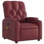 Sillón de masaje reclinable de cuero artificial rojo tinto de , Sillones - Ref: Foro24-3204769, Precio: 280,91 €, Descuento: %