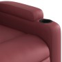 Sillón reclinable elevable cuero artificial rojo tinto de , Sillones - Ref: Foro24-3204776, Precio: 283,37 €, Descuento: %