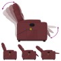 Reclining foot massage armchair in red dyed artificial leather | Foro24|Onlineshop| Casa, Jardín y Más Foro24.es