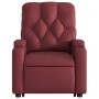 Sillón reclinable de masaje de pie cuero artificial rojo tinto de , Sillones - Ref: Foro24-3204783, Precio: 300,53 €, Descuen...