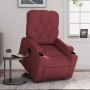 Electric lift massage armchair in artificial red wine leather by , Armchairs - Ref: Foro24-3204797, Price: 339,55 €, Discount: %