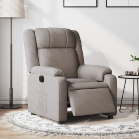 Electric reclining armchair in gray taupe fabric by , Armchairs - Ref: Foro24-3205186, Price: 254,22 €, Discount: %