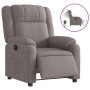 Electric reclining armchair in gray taupe fabric by , Armchairs - Ref: Foro24-3205186, Price: 254,64 €, Discount: %