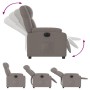 Electric reclining armchair in gray taupe fabric by , Armchairs - Ref: Foro24-3205186, Price: 254,64 €, Discount: %