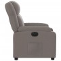 Electric reclining armchair in gray taupe fabric by , Armchairs - Ref: Foro24-3205186, Price: 254,64 €, Discount: %