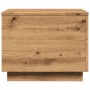 Artisan oak coffee table with LED lights 50x50x40 cm by , Coffee table - Ref: Foro24-857721, Price: 66,08 €, Discount: %