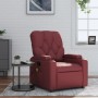 Sillón de masaje reclinable cuero sintético rojo tinto de , Sillones - Ref: Foro24-372514, Precio: 249,56 €, Descuento: %