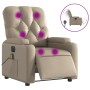 Reclining electric massage chair in synthetic cappuccino leather by , Armchairs - Ref: Foro24-3204771, Price: 280,18 €, Disco...