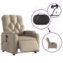 Reclining electric massage chair in synthetic cappuccino leather by , Armchairs - Ref: Foro24-3204771, Price: 280,18 €, Disco...