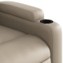 Reclining electric massage chair in synthetic cappuccino leather by , Armchairs - Ref: Foro24-3204771, Price: 280,18 €, Disco...