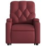 Sillón elevable eléctrico cuero artificial rojo tinto de , Sillones - Ref: Foro24-3204790, Precio: 318,64 €, Descuento: %