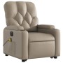 Reclining electric massage chair in synthetic cappuccino leather by , Armchairs - Ref: Foro24-3204799, Price: 339,90 €, Disco...