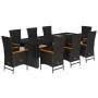 9-piece garden dining set with black synthetic rattan cushions | Foro24|Onlineshop| Casa, Jardín y Más Foro24.es