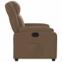 Sillón reclinable de tela marrón de , Sillones - Ref: Foro24-373540, Precio: 224,79 €, Descuento: %