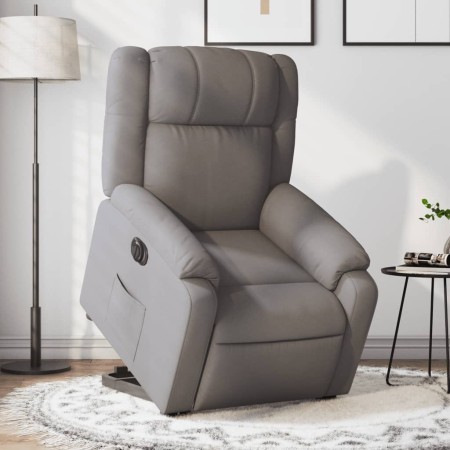 Sillón eléctrico reclinable elevable de tela gris taupe de , Sillones - Ref: Foro24-3205234, Precio: 314,78 €, Descuento: %