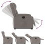 Sillón eléctrico reclinable elevable de tela gris taupe de , Sillones - Ref: Foro24-3205234, Precio: 314,78 €, Descuento: %