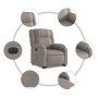 Sillón eléctrico reclinable elevable de tela gris taupe de , Sillones - Ref: Foro24-3205234, Precio: 314,78 €, Descuento: %