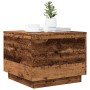 Mittelaltertisch mit LED-Lichtern aus gealtertem Holz, 50x50x40 cm. von , Couchtisch - Ref: Foro24-857720, Preis: 66,08 €, Ra...