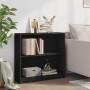 Black plywood bookshelf 80x24x75 cm by , Bookcases and shelves - Ref: Foro24-800892, Price: 59,53 €, Discount: %