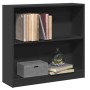 Estantería de madera contrachapada negro 80x24x75 cm de , Librerías y estanterías - Ref: Foro24-800892, Precio: 59,53 €, Desc...