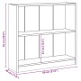 Schwarzes Sperrholzregal aus Holz 80x24x75 cm von , Bücherregale und Regale - Ref: Foro24-800892, Preis: 66,90 €, Rabatt: %