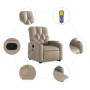 Sillón reclinable masaje pie cuero artificial color capuchino de , Sillones - Ref: Foro24-3204785, Precio: 300,14 €, Descuent...