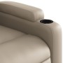 Sillón reclinable masaje pie cuero artificial color capuchino de , Sillones - Ref: Foro24-3204785, Precio: 300,14 €, Descuent...