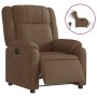 Sillón reclinable eléctrico de tela marrón de , Sillones - Ref: Foro24-3205182, Precio: 254,22 €, Descuento: %