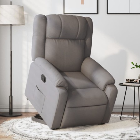 Reclining and elevating armchair in gray taupe fabric. by , Armchairs - Ref: Foro24-3205210, Price: 274,42 €, Discount: %