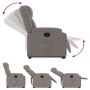 Reclining and elevating armchair in gray taupe fabric. by , Armchairs - Ref: Foro24-3205210, Price: 274,42 €, Discount: %