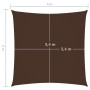 Square brown Oxford fabric sail shade 6x6 m by vidaXL, Umbrellas - Ref: Foro24-135802, Price: 101,99 €, Discount: %