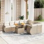 Garden sofa set with beige cushions, 10 pieces, synthetic rattan by , Garden sets - Ref: Foro24-3272353, Price: 851,97 €, Dis...