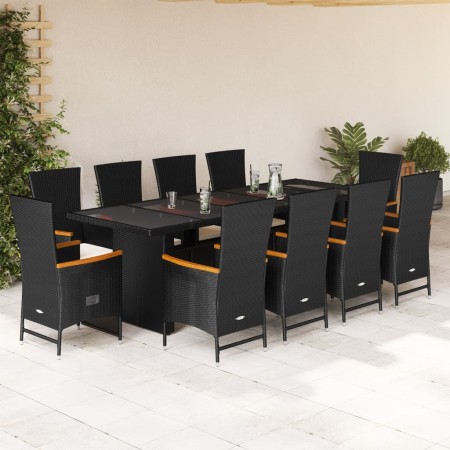 11-piece garden dining set with black synthetic rattan cushions by , Garden sets - Ref: Foro24-3277539, Price: 1,00 €, Discou...