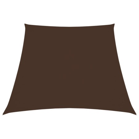 Trapezoidal brown Oxford fabric sail awning 4/5x4 m by vidaXL, Umbrellas - Ref: Foro24-135849, Price: 61,77 €, Discount: %