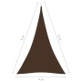 Brown Oxford fabric triangular sail awning 4x5x5 m by vidaXL, Umbrellas - Ref: Foro24-135839, Price: 39,99 €, Discount: %