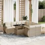 9-piece garden sofa set with beige synthetic rattan cushions | Foro24|Onlineshop| Casa, Jardín y Más Foro24.es