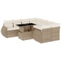 Set de sofás de jardín 9 pzas con cojines ratán sintético beige de , Conjuntos de jardín - Ref: Foro24-3268428, Precio: 806,9...